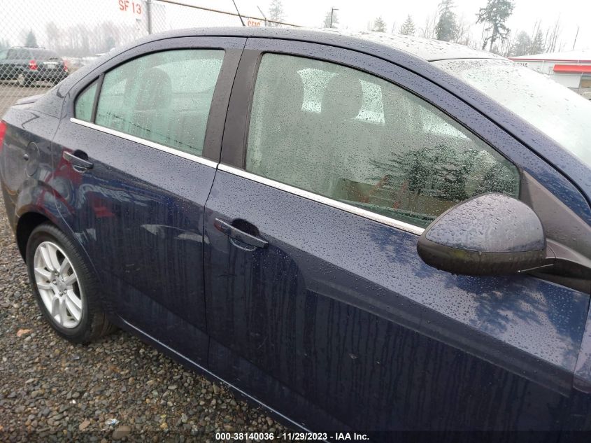 2015 CHEVROLET SONIC LT AUTO - 1G1JC5SGXF4159590