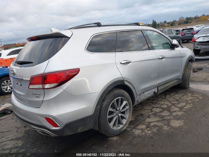 2017 HYUNDAI SANTA FE LIMITED - KM8SNDHF4HU187091