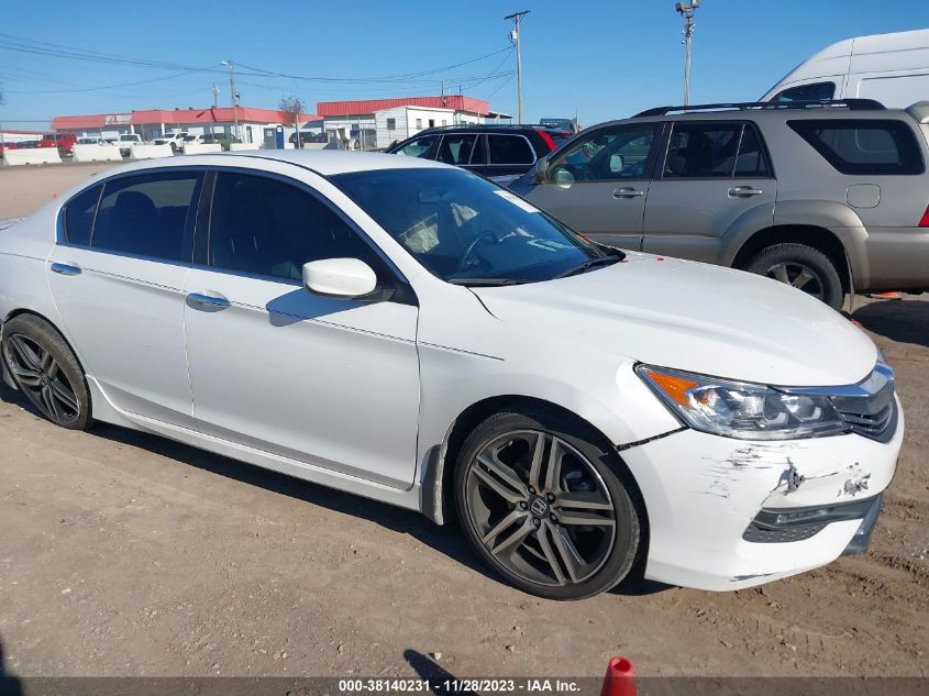 2017 HONDA ACCORD SPORT SE - 1HGCR2F13HA001312