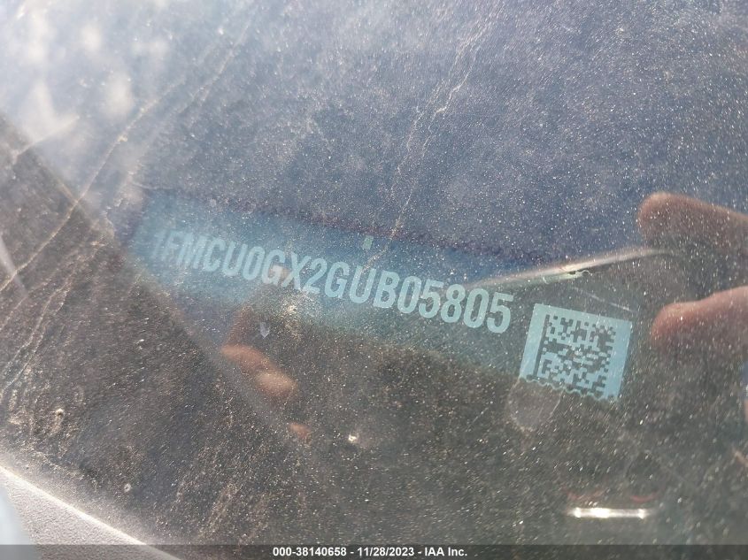 2016 FORD ESCAPE SE - 1FMCU0GX2GUB05805