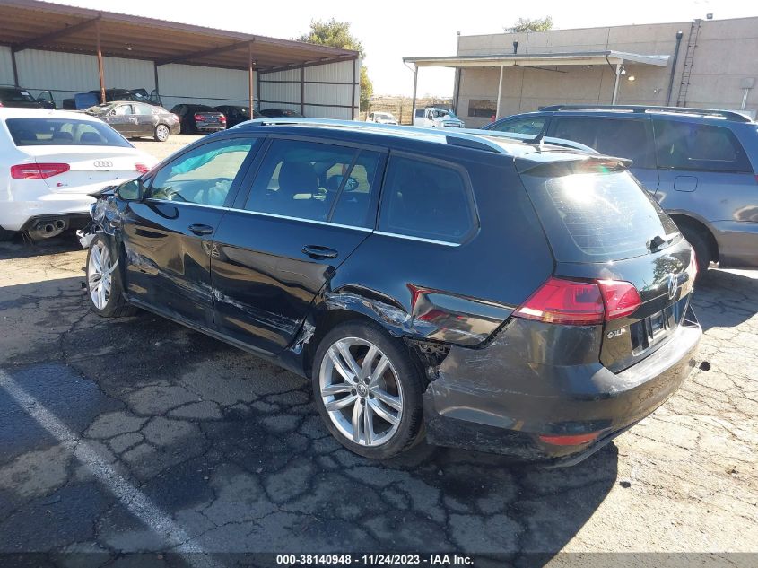 2015 VOLKSWAGEN GOLF SPORTWAGEN TSI SEL 4-DOOR - 3VWC17AU2FM516626