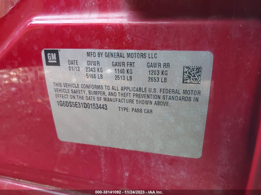 2013 CADILLAC CTS PREMIUM COLLECTION - 1G6DS5E31D0153443