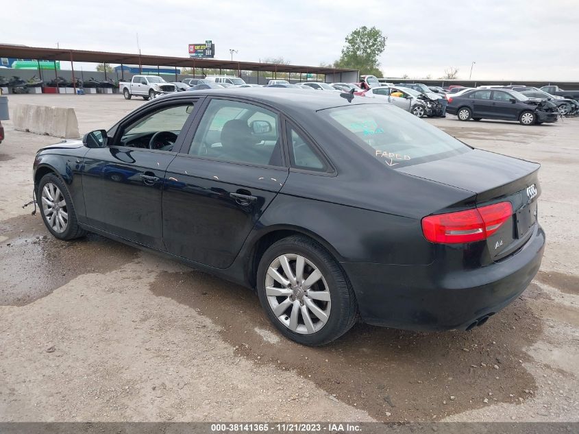 2014 AUDI A4 2.0T PREMIUM - WAUBFAFL2EN003519