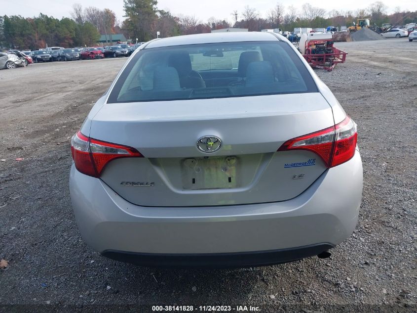 2016 TOYOTA COROLLA LE - 2T1BURHE7GC636769