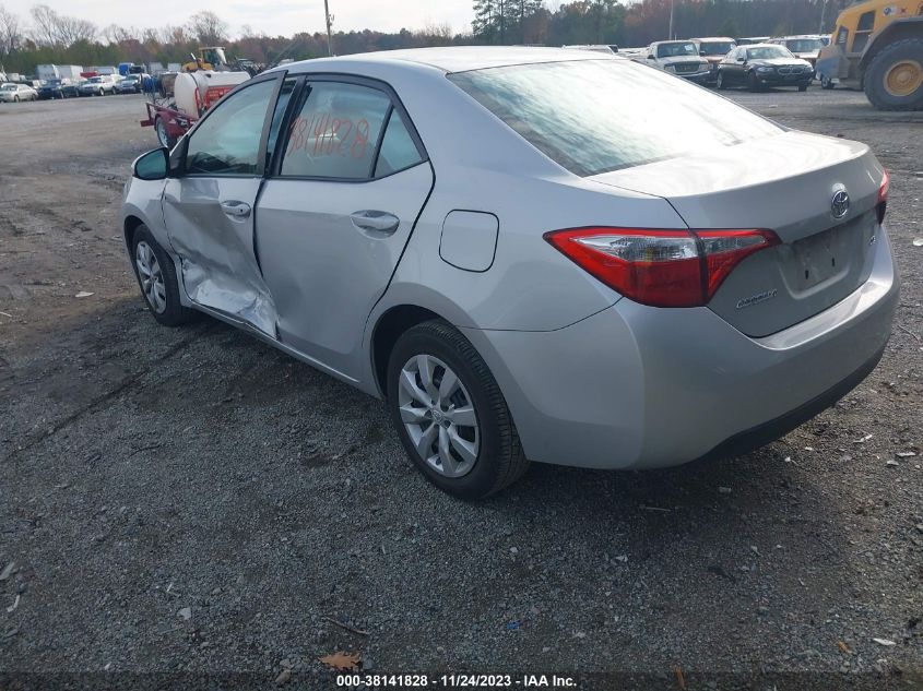 2016 TOYOTA COROLLA LE - 2T1BURHE7GC636769
