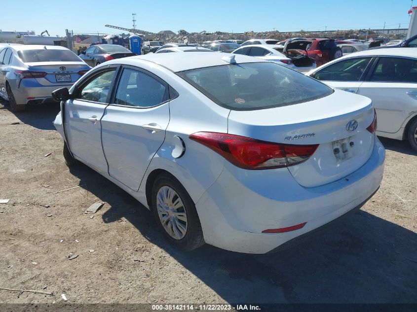 2016 HYUNDAI ELANTRA SE/SPORT/LIMITED - 5NPDH4AE1GH748958