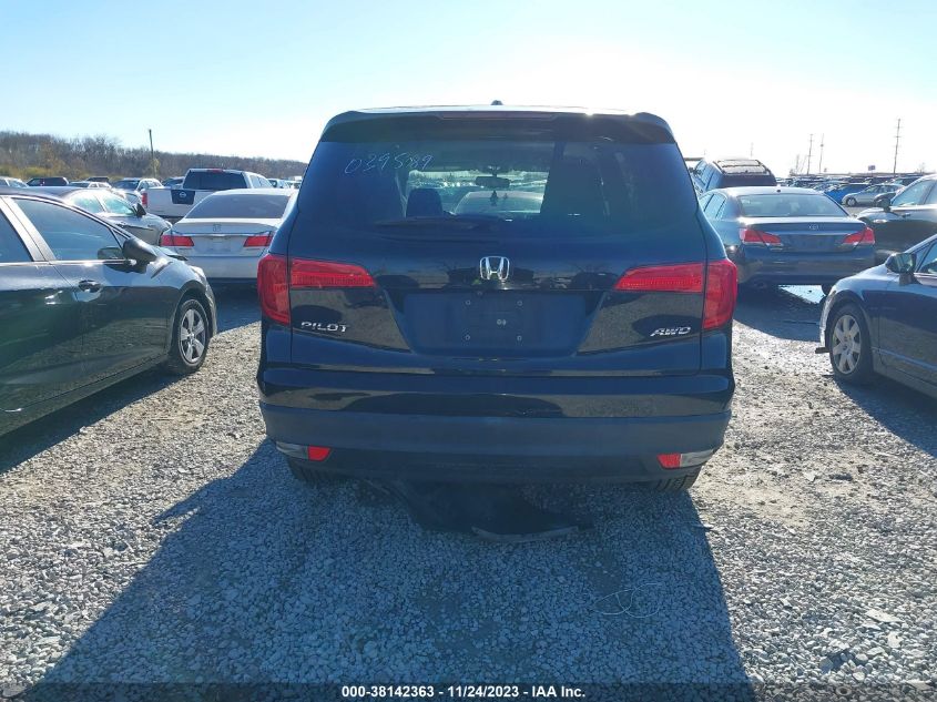 2017 HONDA PILOT EX-L - 5FNYF6H50HB039589