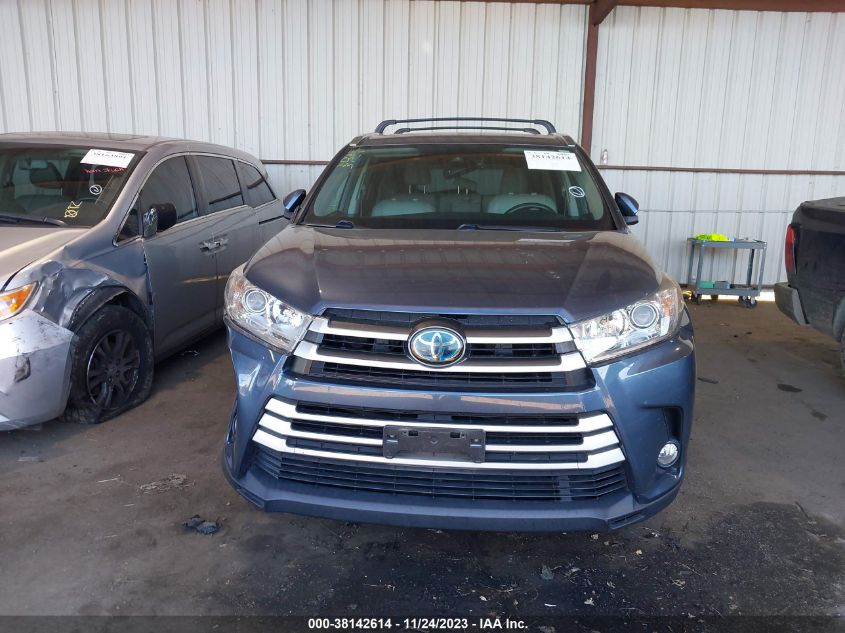 2017 TOYOTA HIGHLANDER HYBRID XLE 5TDJGRFH6HS031120