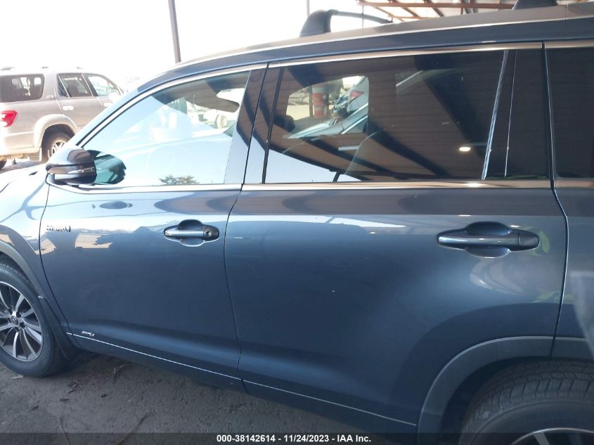 2017 TOYOTA HIGHLANDER HYBRID XLE 5TDJGRFH6HS031120