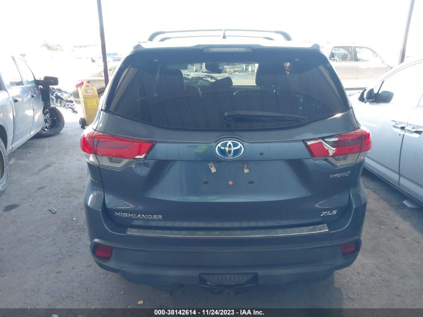2017 TOYOTA HIGHLANDER HYBRID XLE 5TDJGRFH6HS031120