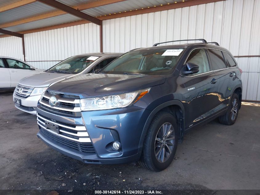 2017 TOYOTA HIGHLANDER HYBRID XLE 5TDJGRFH6HS031120