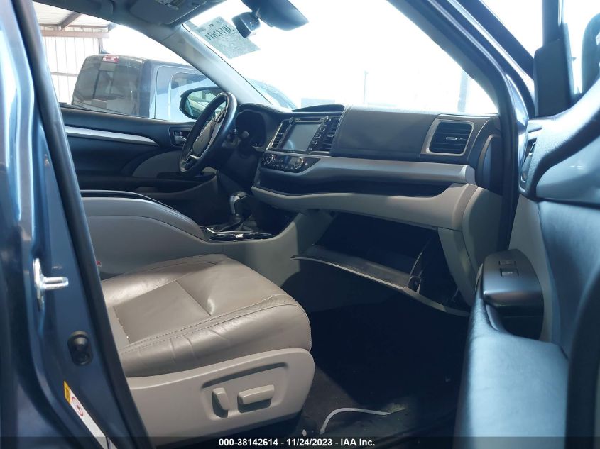 2017 TOYOTA HIGHLANDER HYBRID XLE 5TDJGRFH6HS031120