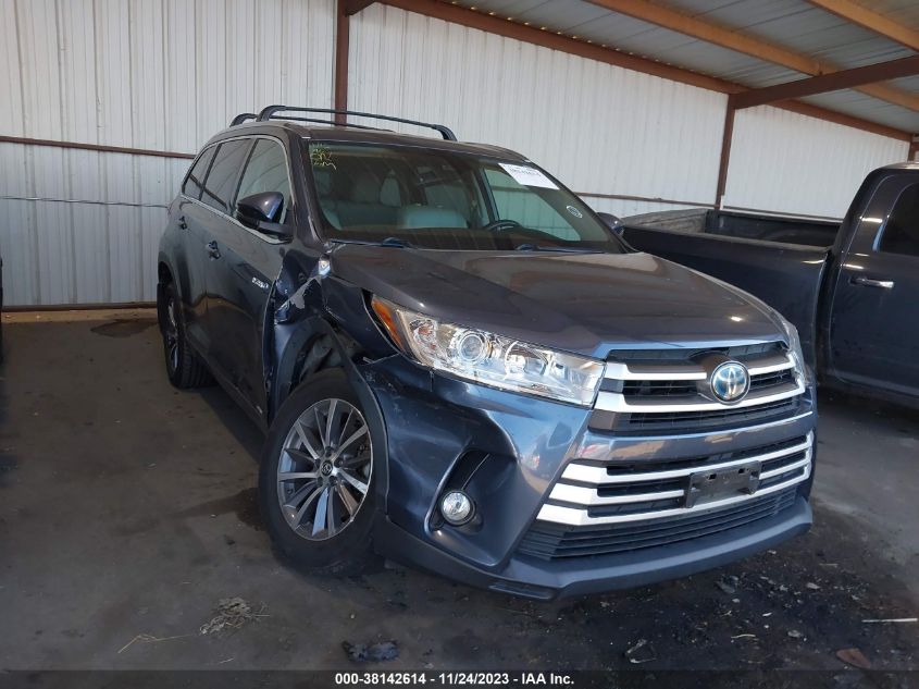 2017 TOYOTA HIGHLANDER HYBRID XLE 5TDJGRFH6HS031120
