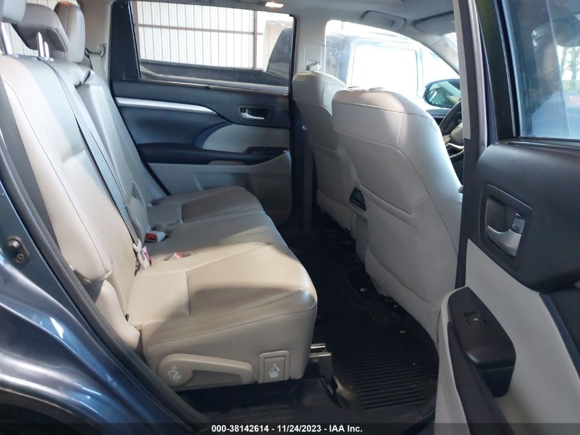 2017 TOYOTA HIGHLANDER HYBRID XLE 5TDJGRFH6HS031120