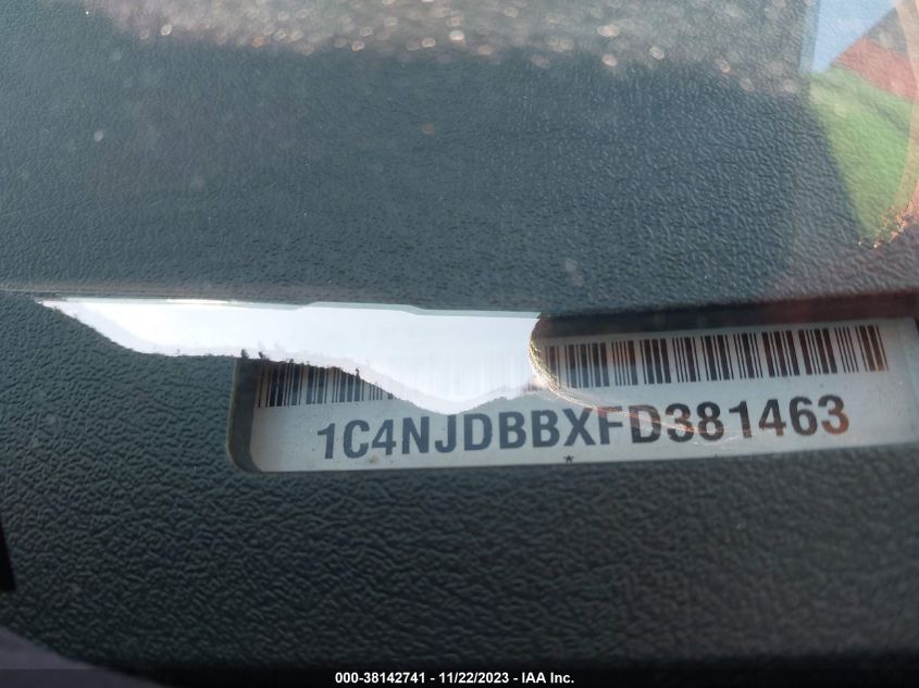 2015 JEEP COMPASS SPORT - 1C4NJDBBXFD381463