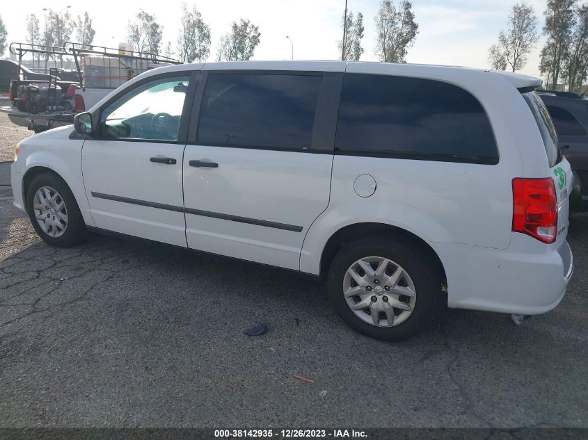 2014 RAM CARGO TRADESMAN 2C4JRGAG2ER264512