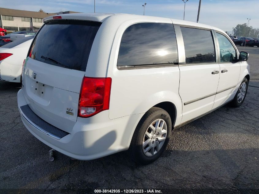 2014 RAM CARGO TRADESMAN 2C4JRGAG2ER264512