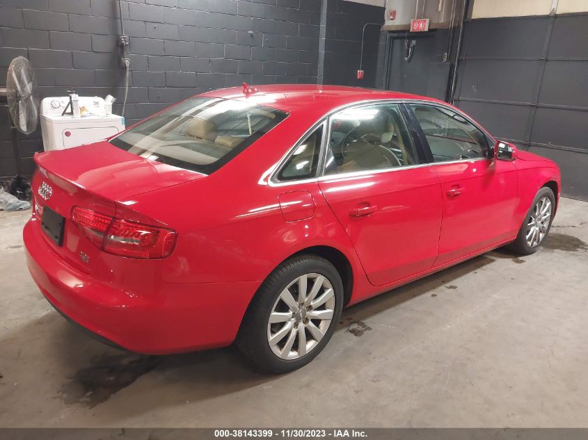 2013 AUDI A4 2.0T PREMIUM - WAUBFAFL9DN037682