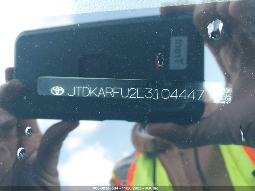 2020 TOYOTA PRIUS XLE - JTDKARFU2L3104447
