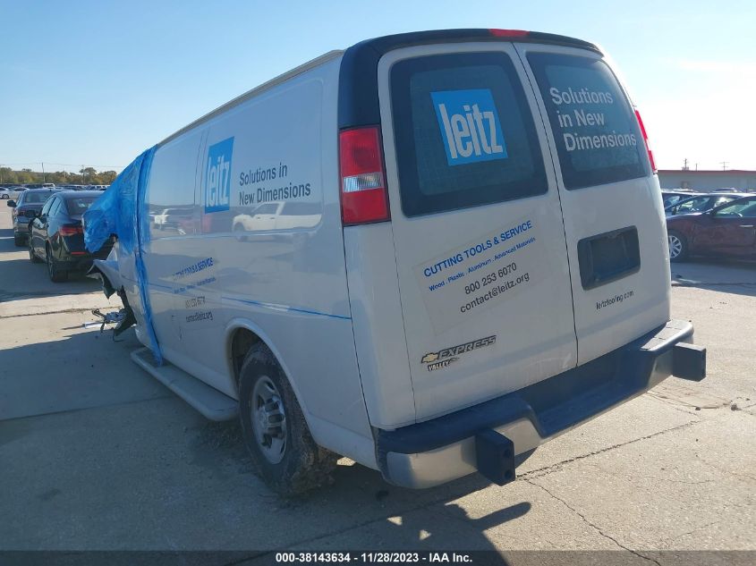2019 CHEVROLET EXPRESS 2500 WORK VAN 1GCWGAFG1K1359189