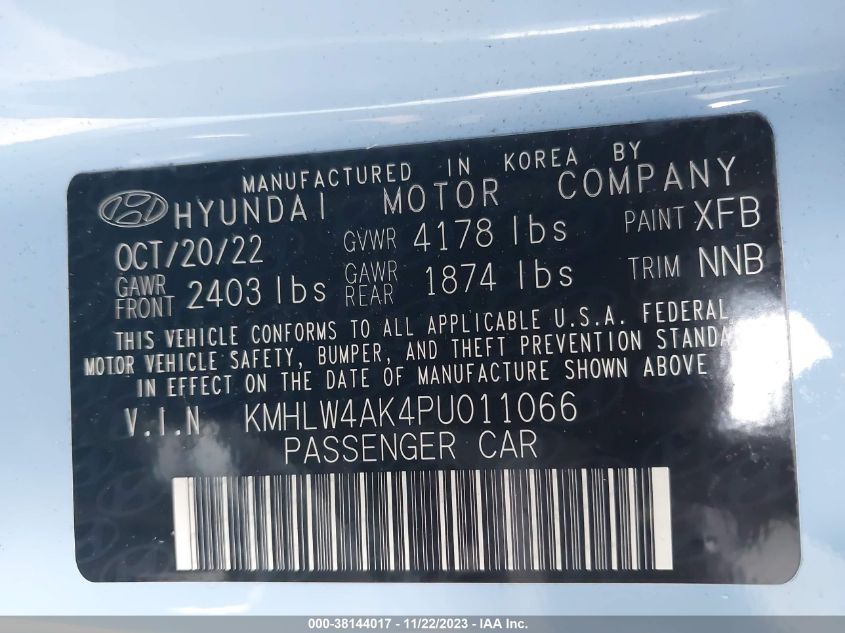 2023 HYUNDAI ELANTRA N - KMHLW4AK4P4011066