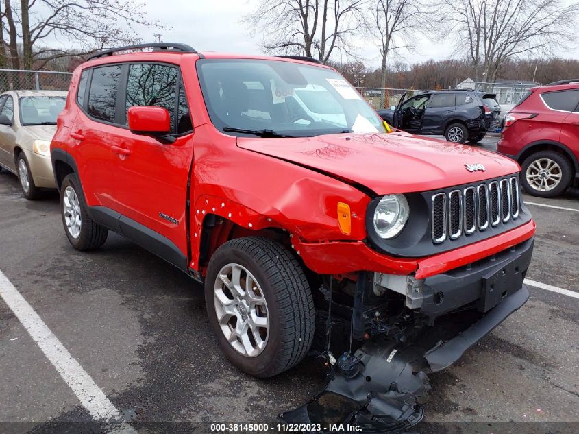 2016 JEEP RENEGADE LATITUDE - ZACCJBBT3GPD94529