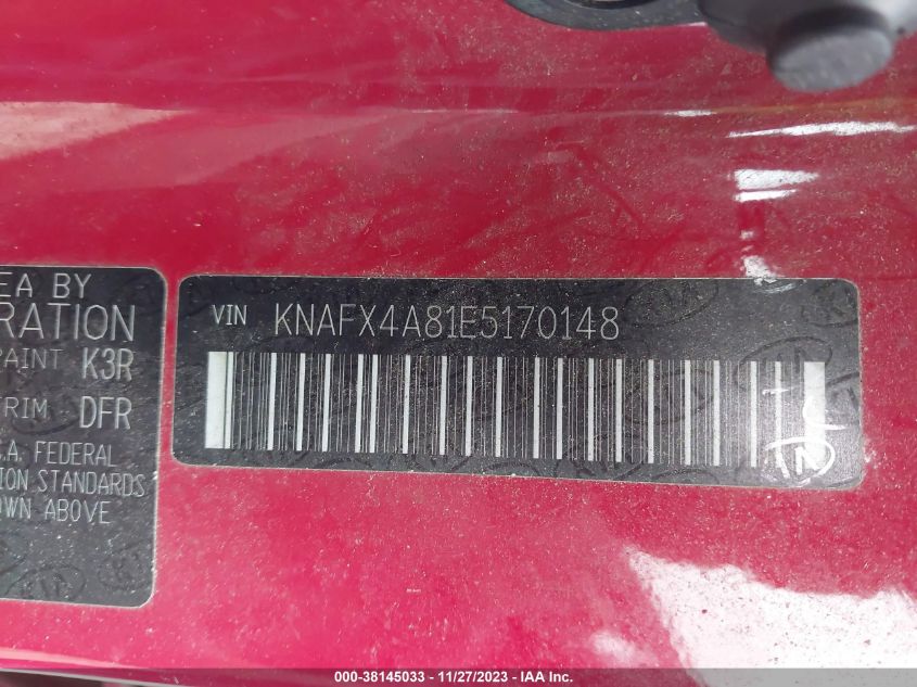 2014 KIA FORTE EX - KNAFX4A81E5170148