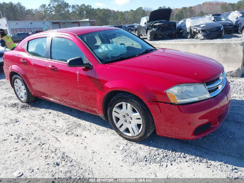 2013 DODGE AVENGER SE - 1C3CDZAB6DN576212