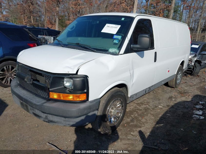 2013 CHEVROLET EXPRESS 1500 WORK VAN - 1GCSGAFX2D1109154