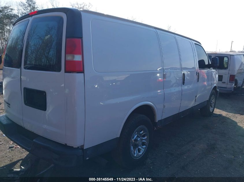 2013 CHEVROLET EXPRESS 1500 WORK VAN - 1GCSGAFX2D1109154