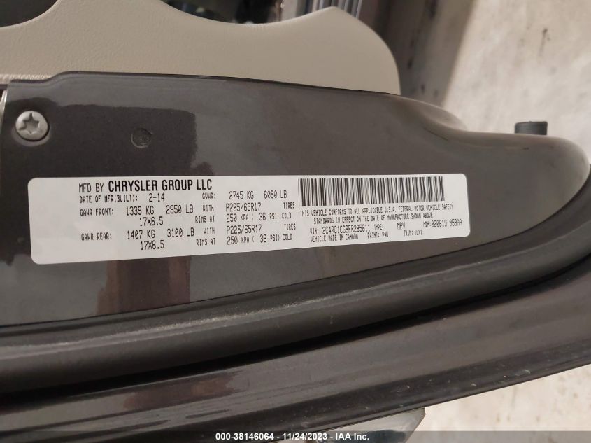 2014 CHRYSLER TOWN & COUNTRY TOURING L - 2C4RC1CG9ER285811
