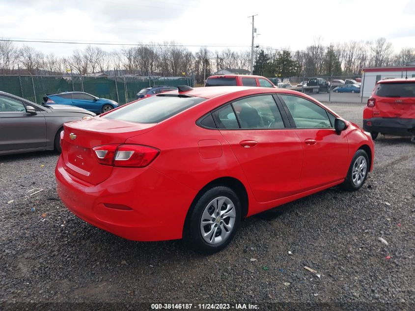2019 CHEVROLET CRUZE LS - 1G1BC5SM4K7102191