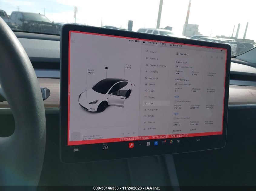 2023 TESLA MODEL Y - 7SAYGDEE9PF676262