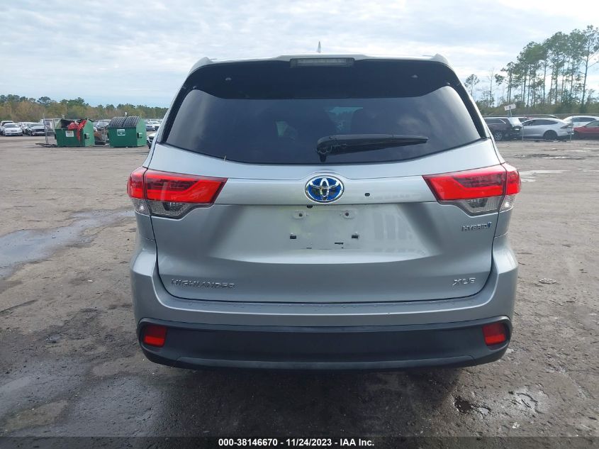 2018 TOYOTA HIGHLANDER HYBRID XLE 5TDJGRFH0JS044046