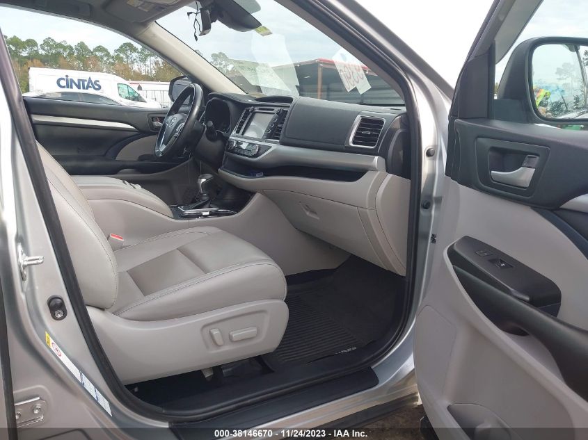 2018 TOYOTA HIGHLANDER HYBRID XLE 5TDJGRFH0JS044046