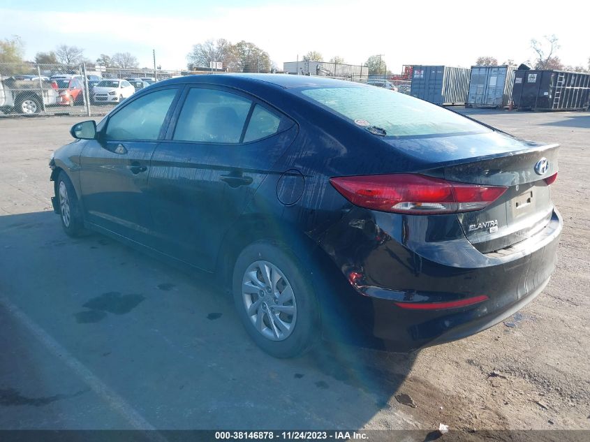 2018 HYUNDAI ELANTRA SE - 5NPD74LF2JH224590