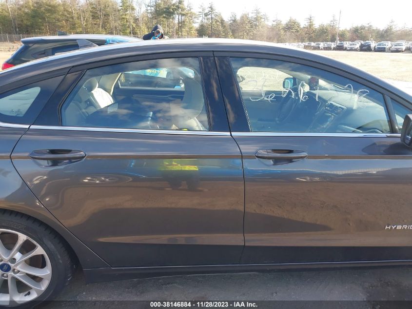 2019 FORD FUSION HYBRID SE - 3FA6P0LU4KR101166