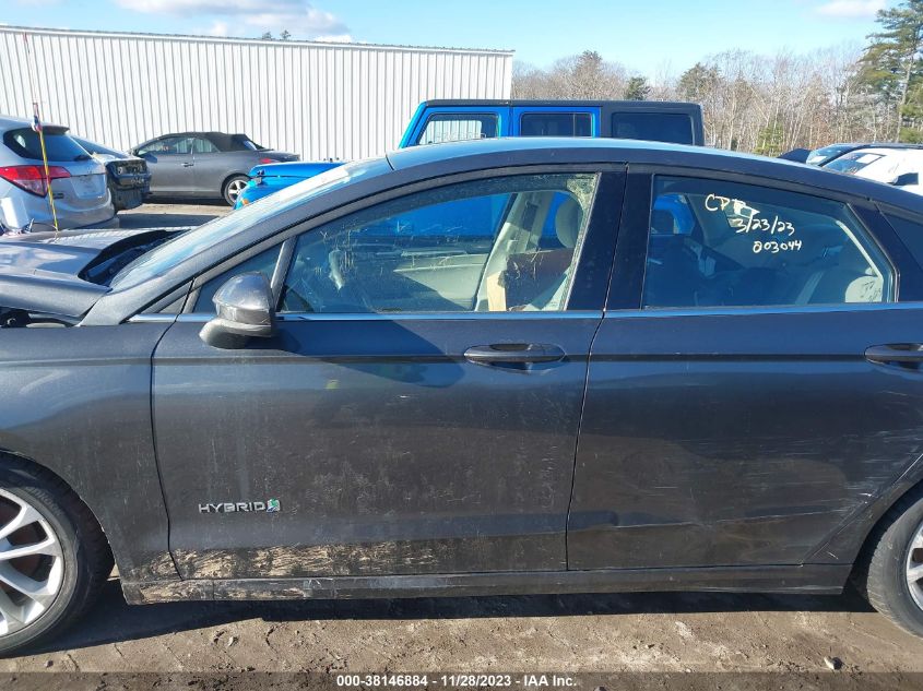 2019 FORD FUSION HYBRID SE - 3FA6P0LU4KR101166