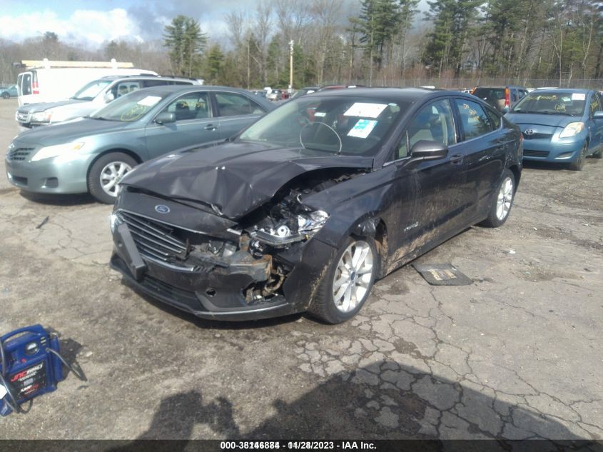 2019 FORD FUSION HYBRID SE - 3FA6P0LU4KR101166