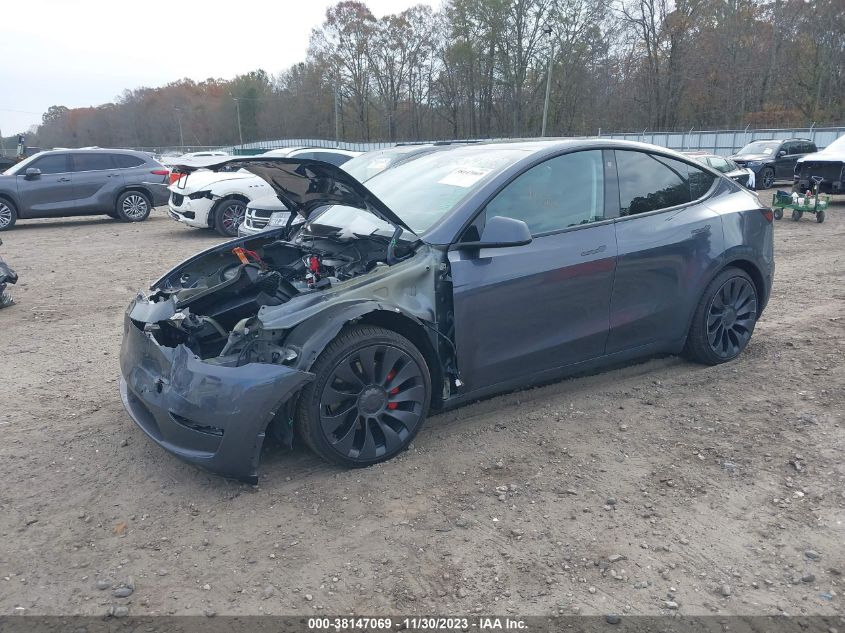 2022 TESLA MODEL Y PERFORMANCE DUAL MOTOR - 7SAYGDEF5NF518667