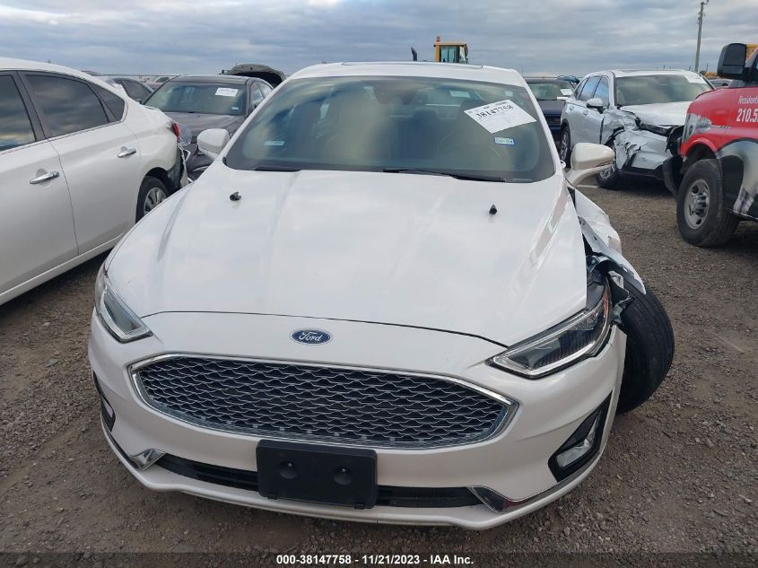 2019 FORD FUSION HYBRID TITANIUM - 3FA6P0RU6KR235670