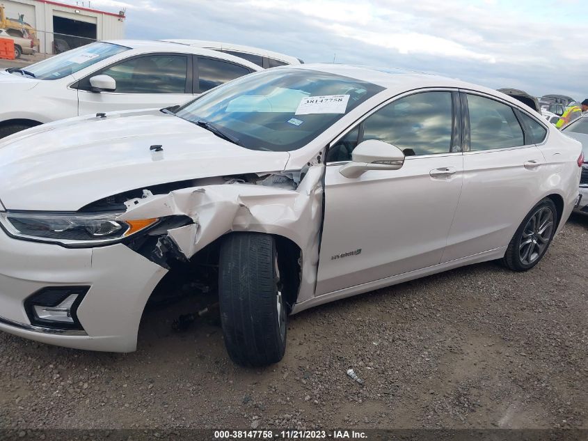 2019 FORD FUSION HYBRID TITANIUM - 3FA6P0RU6KR235670