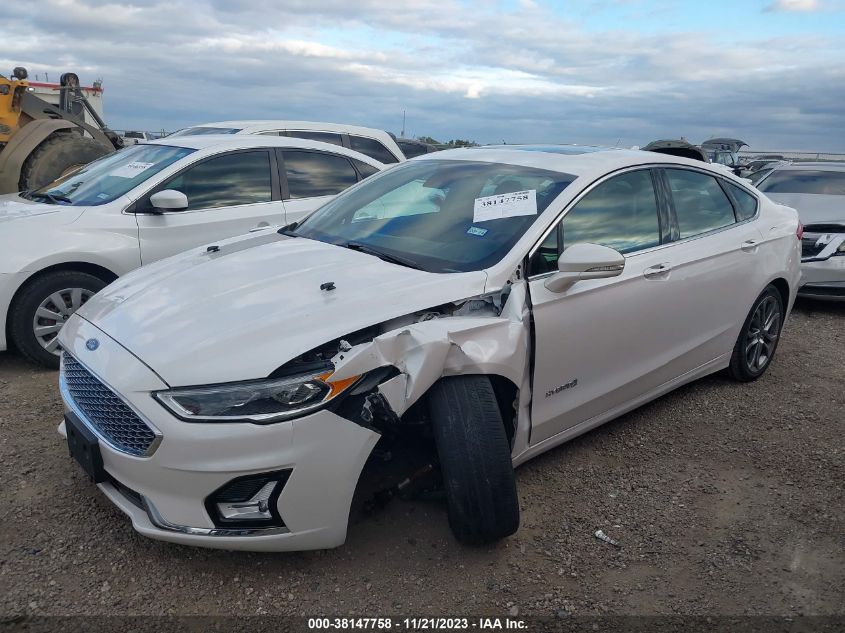 2019 FORD FUSION HYBRID TITANIUM - 3FA6P0RU6KR235670