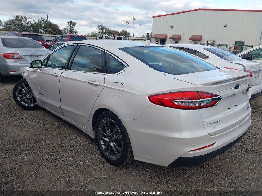 2019 FORD FUSION HYBRID TITANIUM - 3FA6P0RU6KR235670