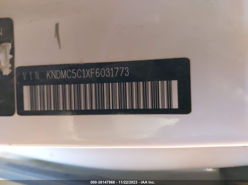 2015 KIA SEDONA EX - KNDMC5C1XF6031773