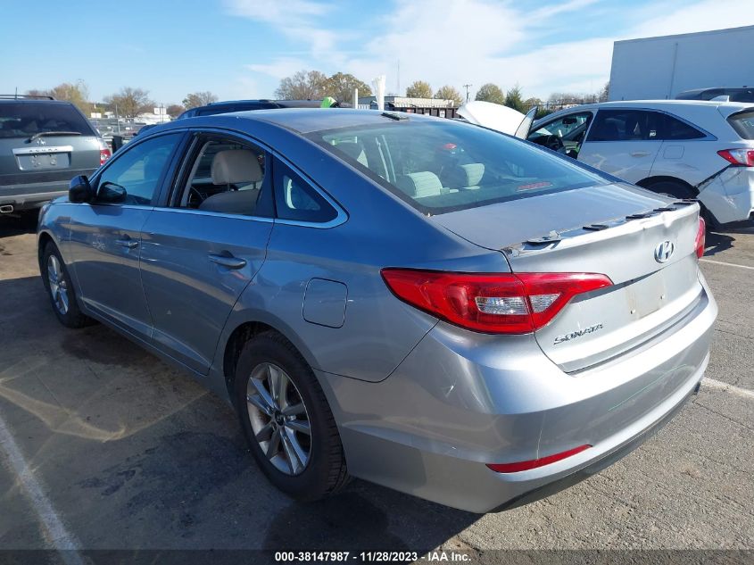 2017 HYUNDAI SONATA 2.4L - 5NPE24AFXHH488849