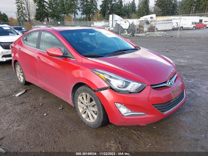 2015 HYUNDAI ELANTRA SE (ULSAN PLANT) - KMHDH4AE3FU322043