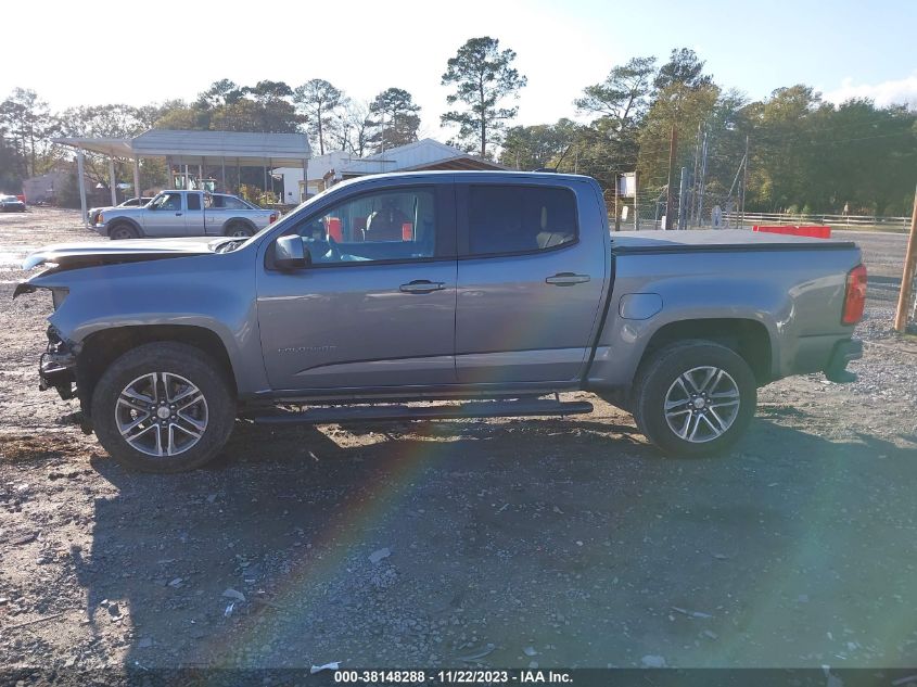 2021 CHEVROLET COLORADO 2WD  SHORT BOX WT - 1GCGSBEN0M1226192