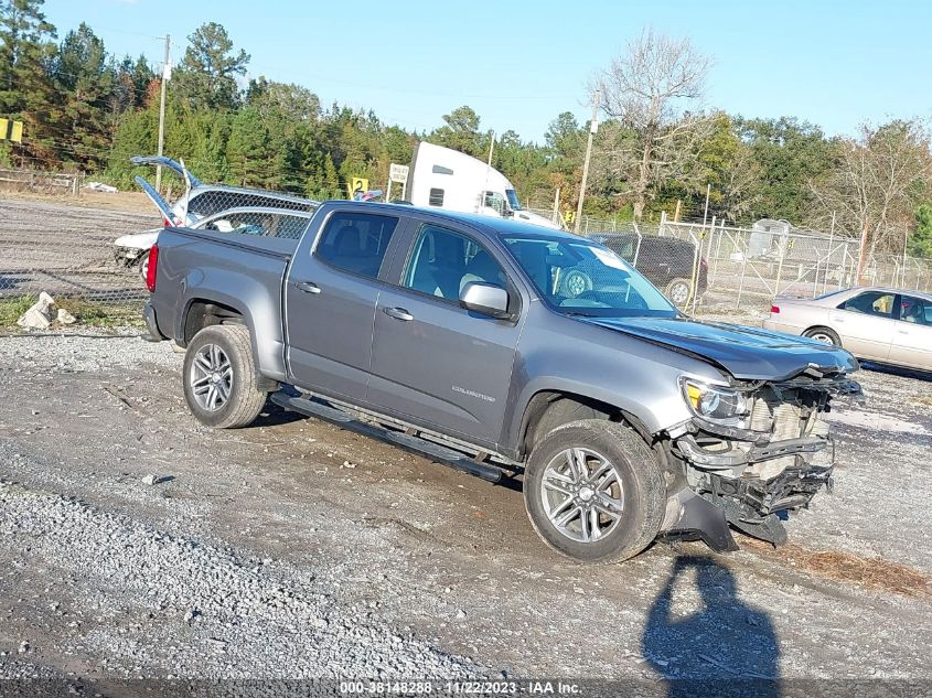 2021 CHEVROLET COLORADO 2WD  SHORT BOX WT - 1GCGSBEN0M1226192