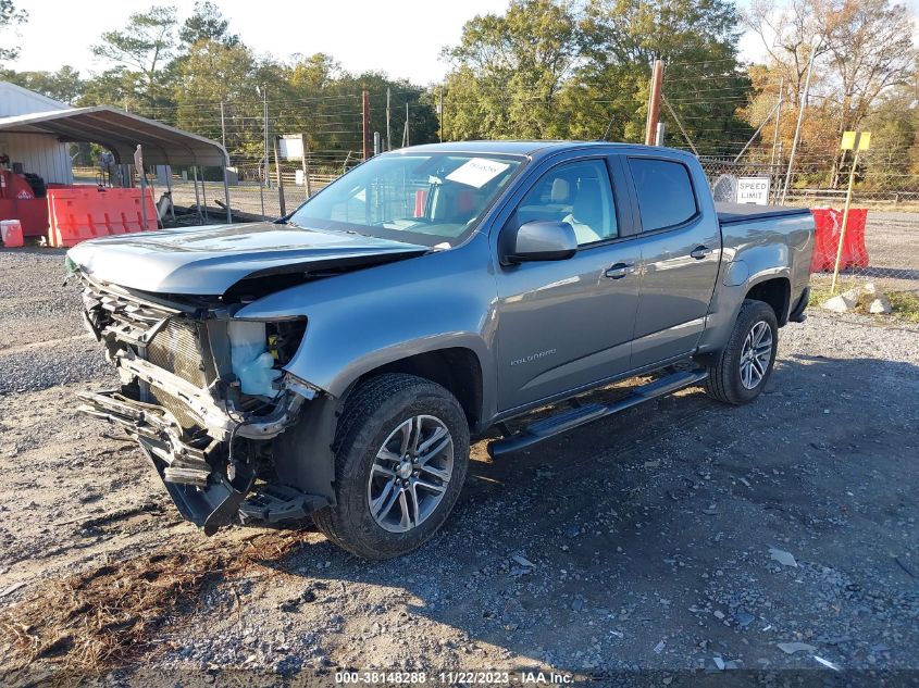 2021 CHEVROLET COLORADO 2WD  SHORT BOX WT - 1GCGSBEN0M1226192